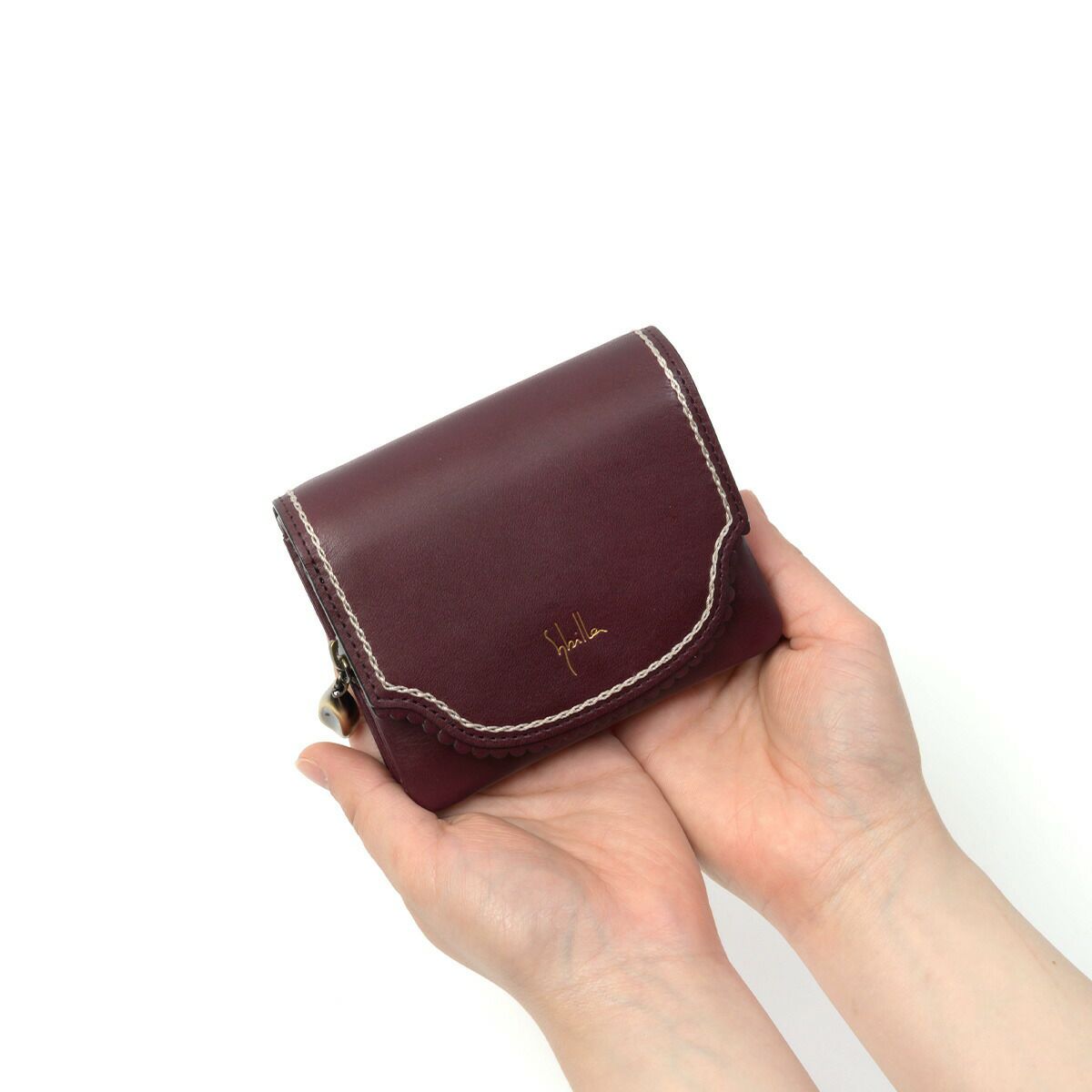 シビラ財布二つ折り財布かぶせsybilla二つ折り折り財布カデネータレディース小銭入れあり2つ折り財布ブランドミニウォレットウォレットかわいいおしゃれコンパクト本革5470551