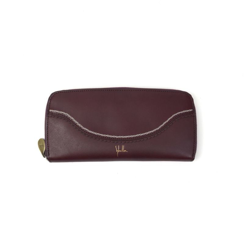 シビラ長財布sybilla財布ラウンドファスナーカデネータレディース小銭入れありブランドロングウォレットウォレットかわいいおしゃれ大容量本革5470552