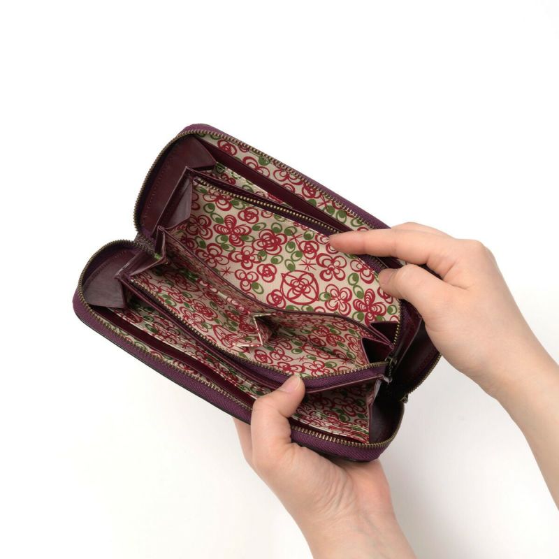 シビラ長財布sybilla財布ラウンドファスナーカデネータレディース小銭入れありブランドロングウォレットウォレットかわいいおしゃれ大容量本革5470552