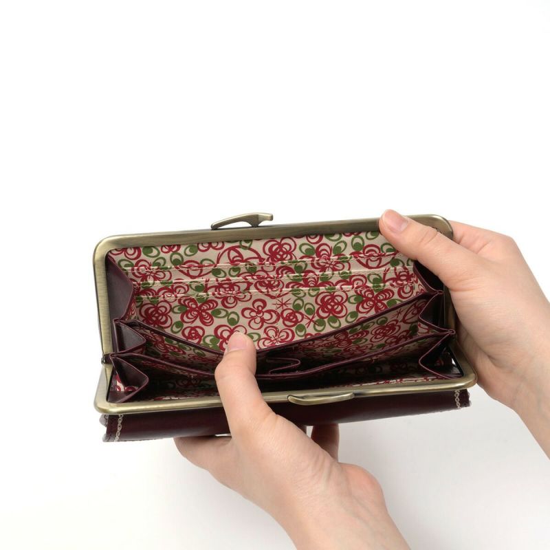 シビラ長財布sybilla財布がま口カデネータレディース小銭入れありブランドロングウォレットウォレットかわいいおしゃれ大容量本革5470554