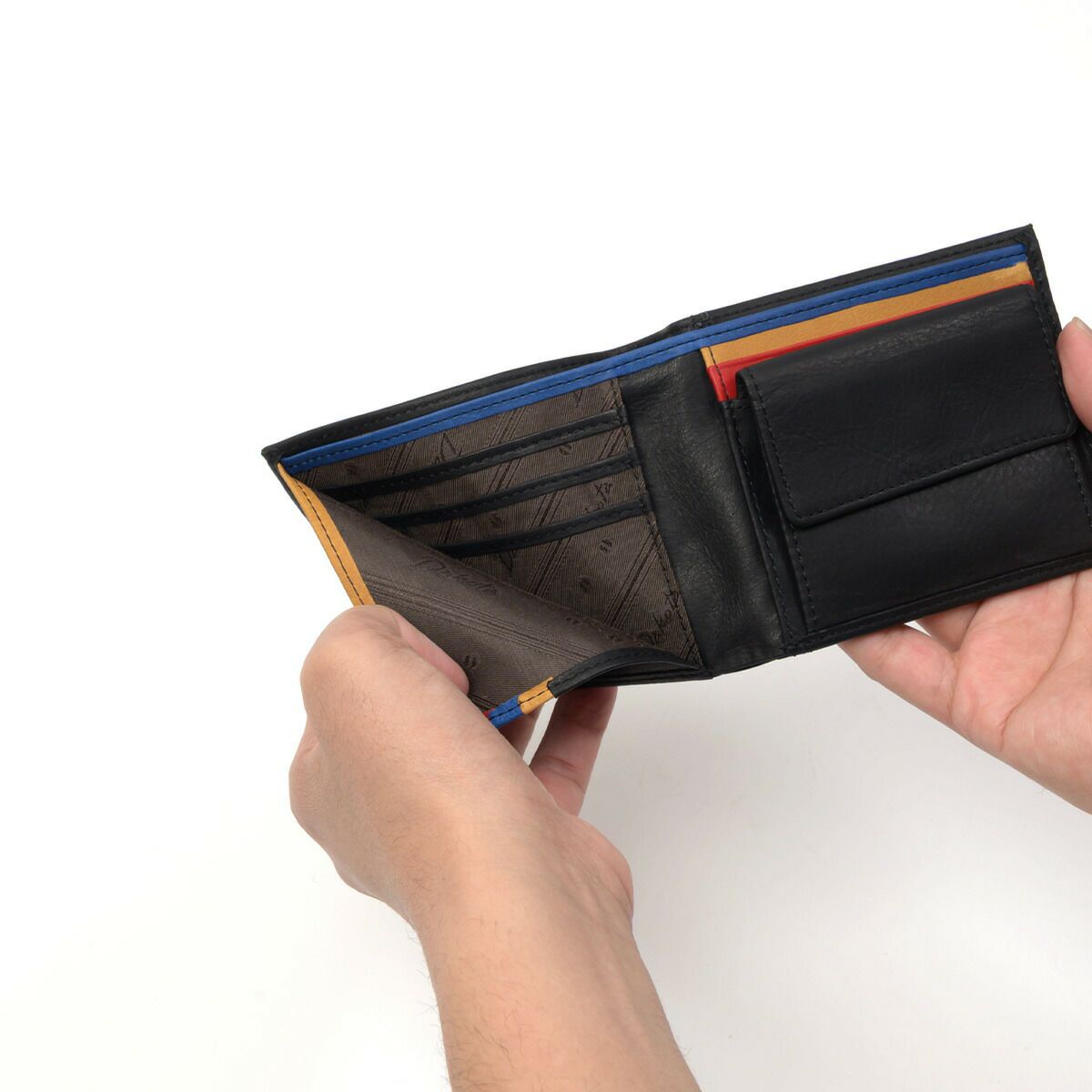 ダコタ財布メンズDakota二つ折り財布メンズワキシー折り財布本革レザー小銭入れ付きコンパクトハーフウォレットブランドイタリア製牛革男性DakotaBLACKLABELダコタブラックレーベル0625910