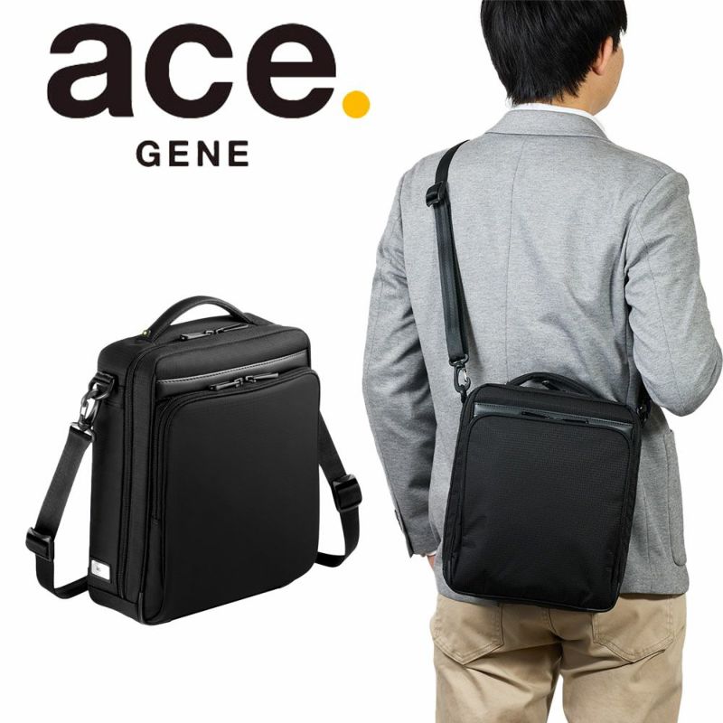 エースショルダーバッグLサイズace.GENEエースジーンB5サイズフレックスライトフィットバッグメンズ大容量大きめ通勤aceGENE縦型プレゼント男性ブランド54553