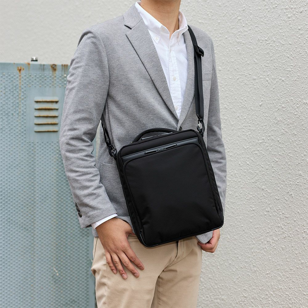 エースショルダーバッグLサイズace.GENEエースジーンB5サイズフレックスライトフィットバッグメンズ大容量大きめ通勤aceGENE縦型プレゼント男性ブランド54553