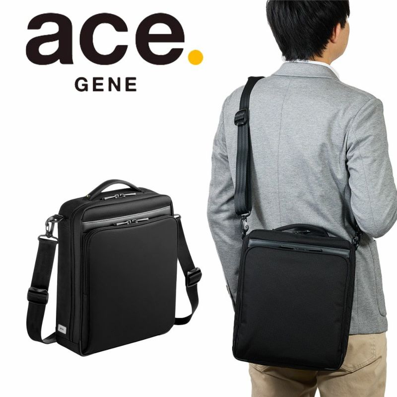 エースショルダーバッグA4サイズace.GENEエースジーンフレックスライトフィットバッグメンズ大容量大きめ通勤aceGENE縦型プレゼント男性ブランド54554