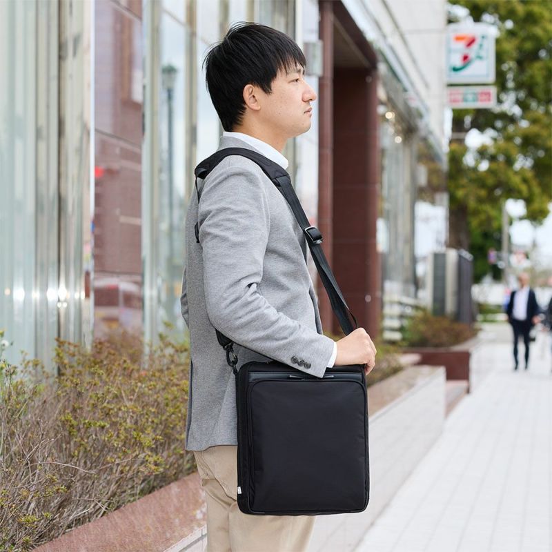 エースショルダーバッグA4サイズace.GENEエースジーンフレックスライトフィットバッグメンズ大容量大きめ通勤aceGENE縦型プレゼント男性ブランド54554