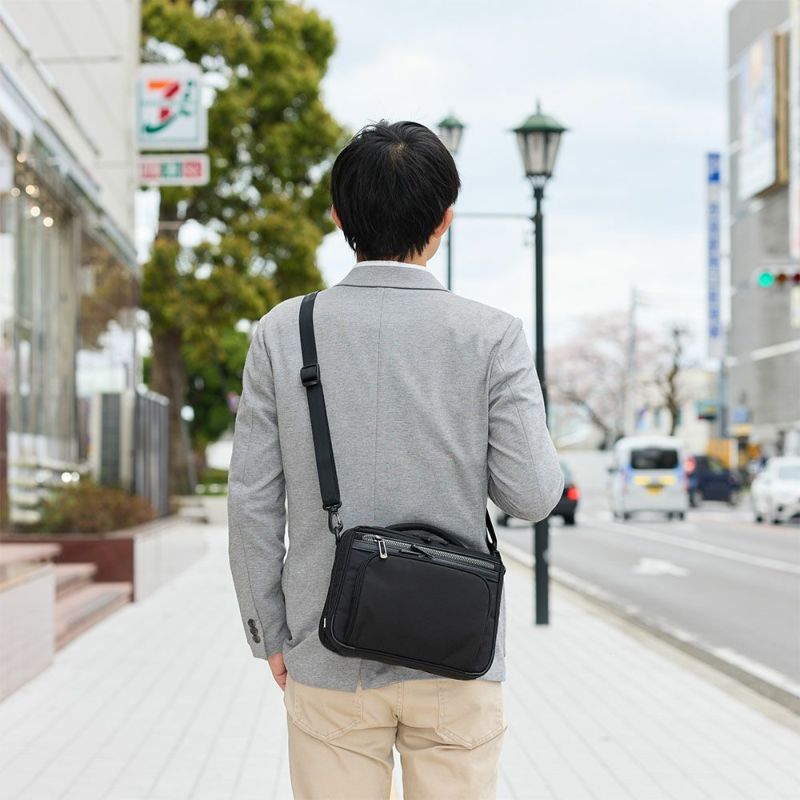 エースショルダーバッグMサイズ横型ace.GENEエースジーンフレックスライトフィットバッグメンズ通勤aceGENEプレゼント男性ブランド54555