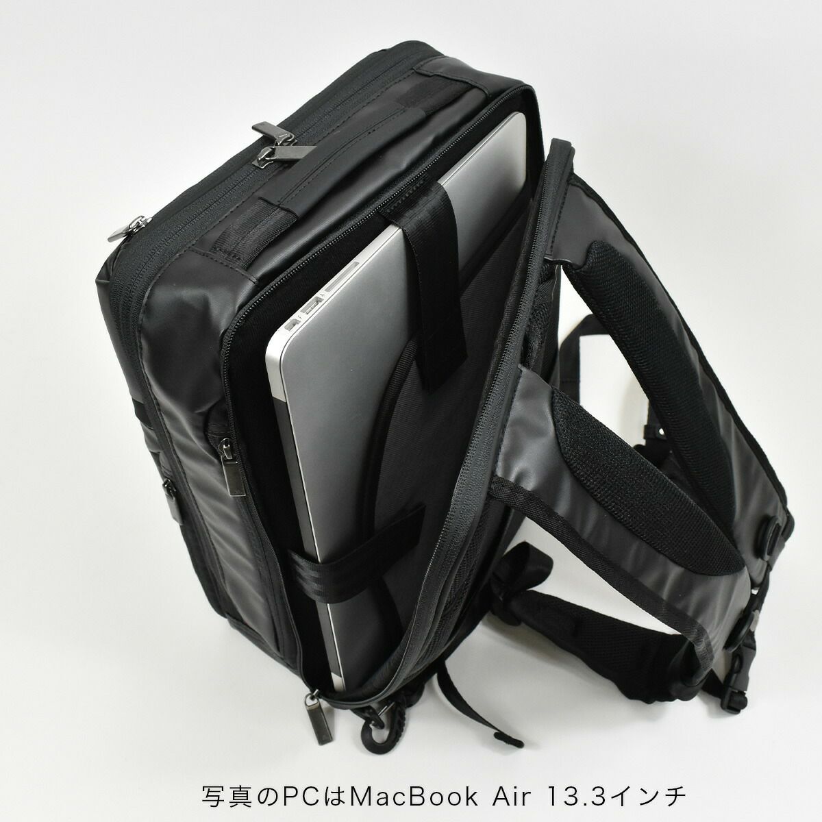 ace.GENE(エースジーンレーベル)ガジェタブルWRビジネスリュックA4サイズビジネスバッグメンズ自転車防水撥水通勤パソコン収納２気室おしゃれかっこいい|ビジネスバックリュックリュックサックバックパックバッグバックビジネス