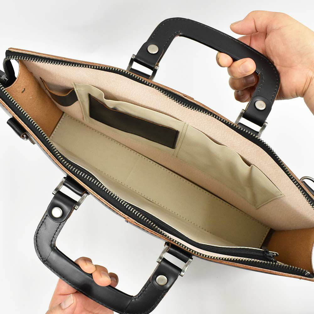 【10%OFFクーポン&P10倍】コンプレックスガーデンズCOMPLEXGARDENS枯淡コタン本革ビジネスバッグブリーフケーススリムタイプA4サイズメンズ