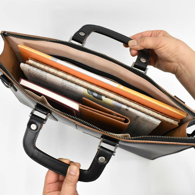 【10%OFFクーポン&P10倍】コンプレックスガーデンズCOMPLEXGARDENS枯淡コタン本革ビジネスバッグブリーフケーススリムタイプA4サイズメンズ