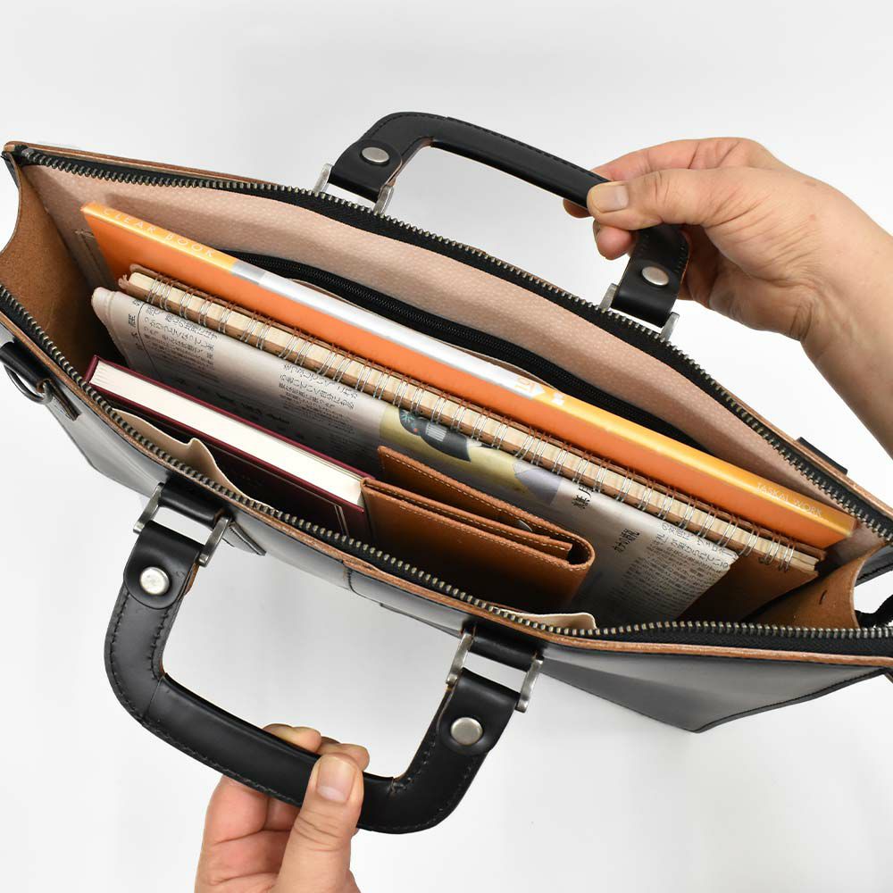 【10%OFFクーポン&P10倍】コンプレックスガーデンズCOMPLEXGARDENS枯淡コタン本革ビジネスバッグブリーフケーススリムタイプA4サイズメンズ