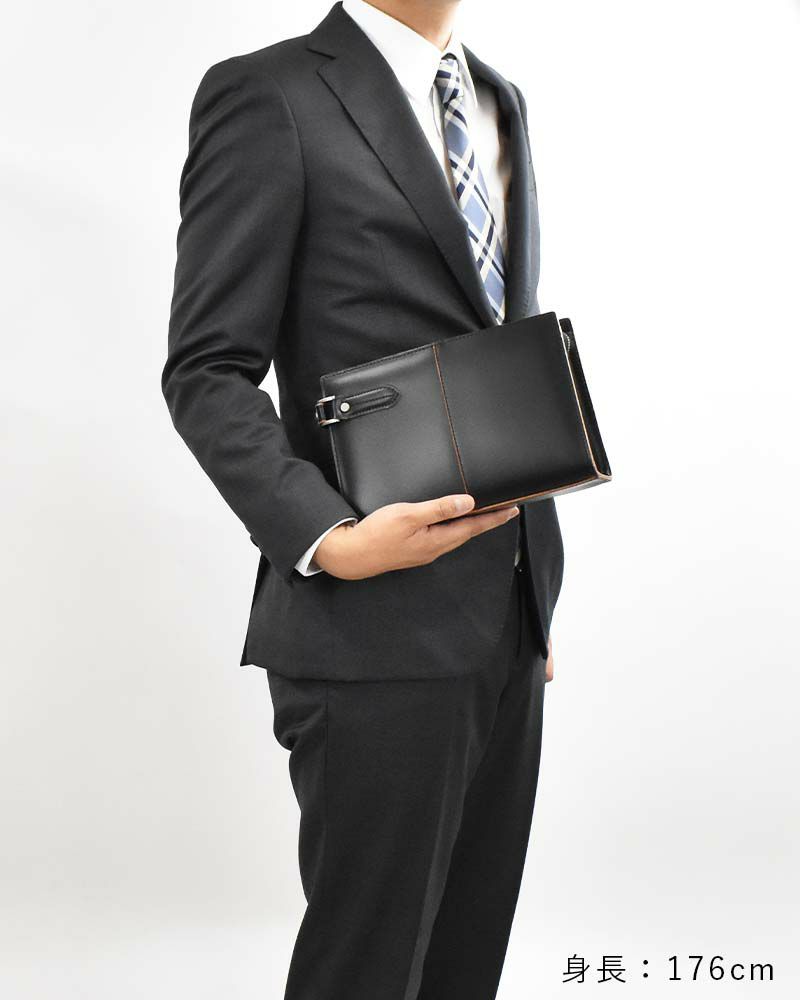 コンプレックスガーデンズ枯淡（コタン）本革セカンドバッグ