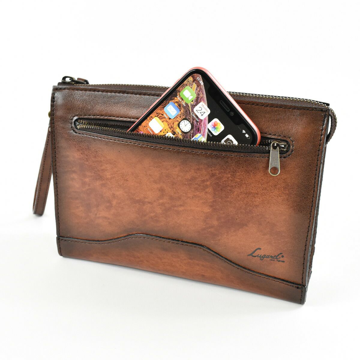 【10%OFFクーポン&P10倍】LugardラガードG3本革セカンドバッグ三角マチMサイズ5212|クラッチバッグクラッチバックセカンドバックメンズ結婚式フォーマルレザー本革牛革普段使いブランド国産日本製ブランドブラウン