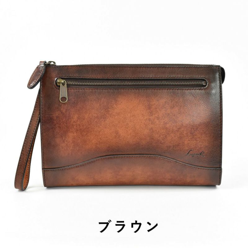 LugardラガードG3本革セカンドバッグ三角マチLサイズ