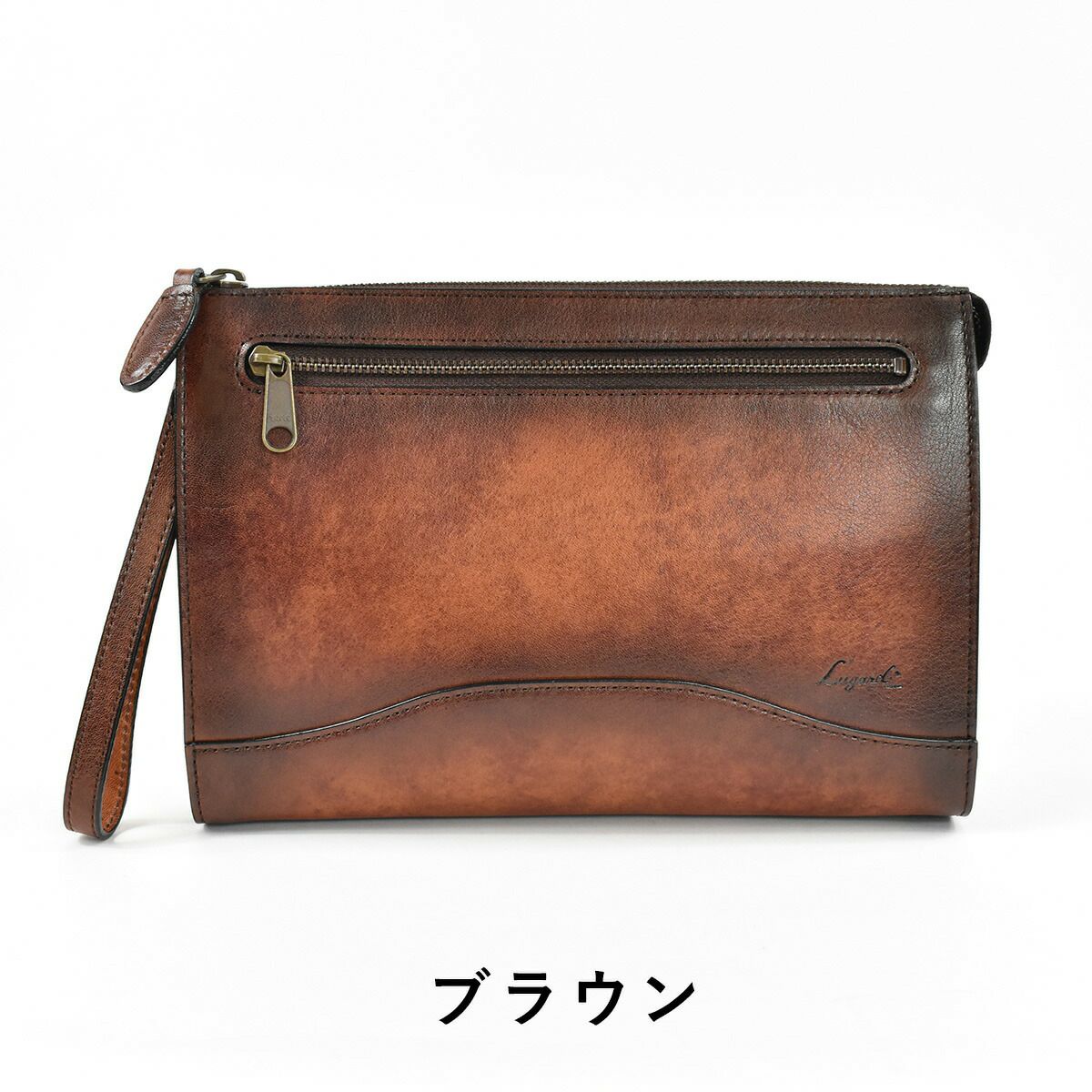 LugardラガードG3本革セカンドバッグ三角マチLサイズ