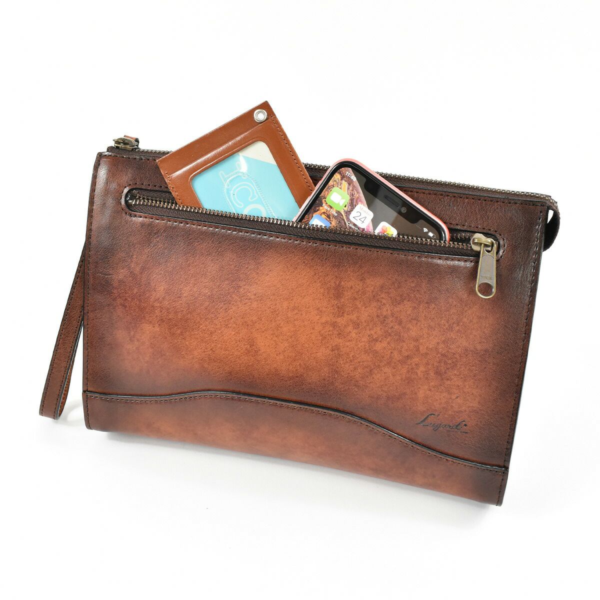 【10%OFFクーポン&P10倍】LugardラガードG3本革セカンドバッグ三角マチLサイズ5213|クラッチバッグクラッチバックセカンドバックメンズ結婚式フォーマルレザー本革牛革普段使いブランド国産日本製ブランドブラウン