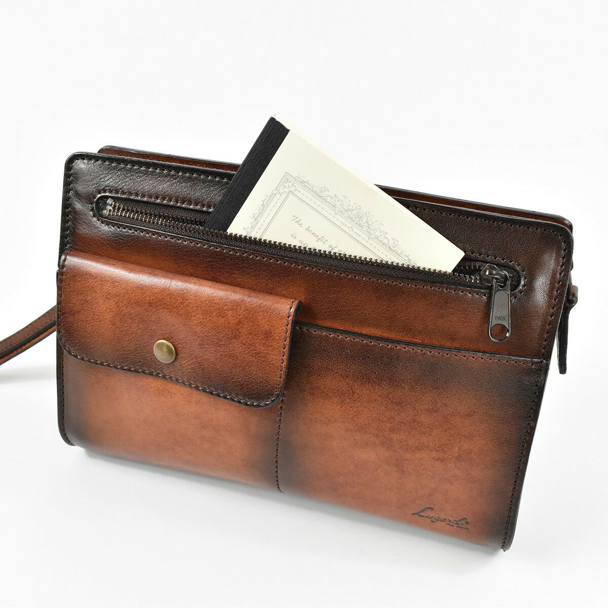 【10%OFFクーポン&P10倍】LugardラガードG3本革セカンドバッグ5214|クラッチバッグクラッチバックセカンドバックメンズ結婚式フォーマルレザー牛革普段使いメンズバッグブランド国産日本製ブラウン
