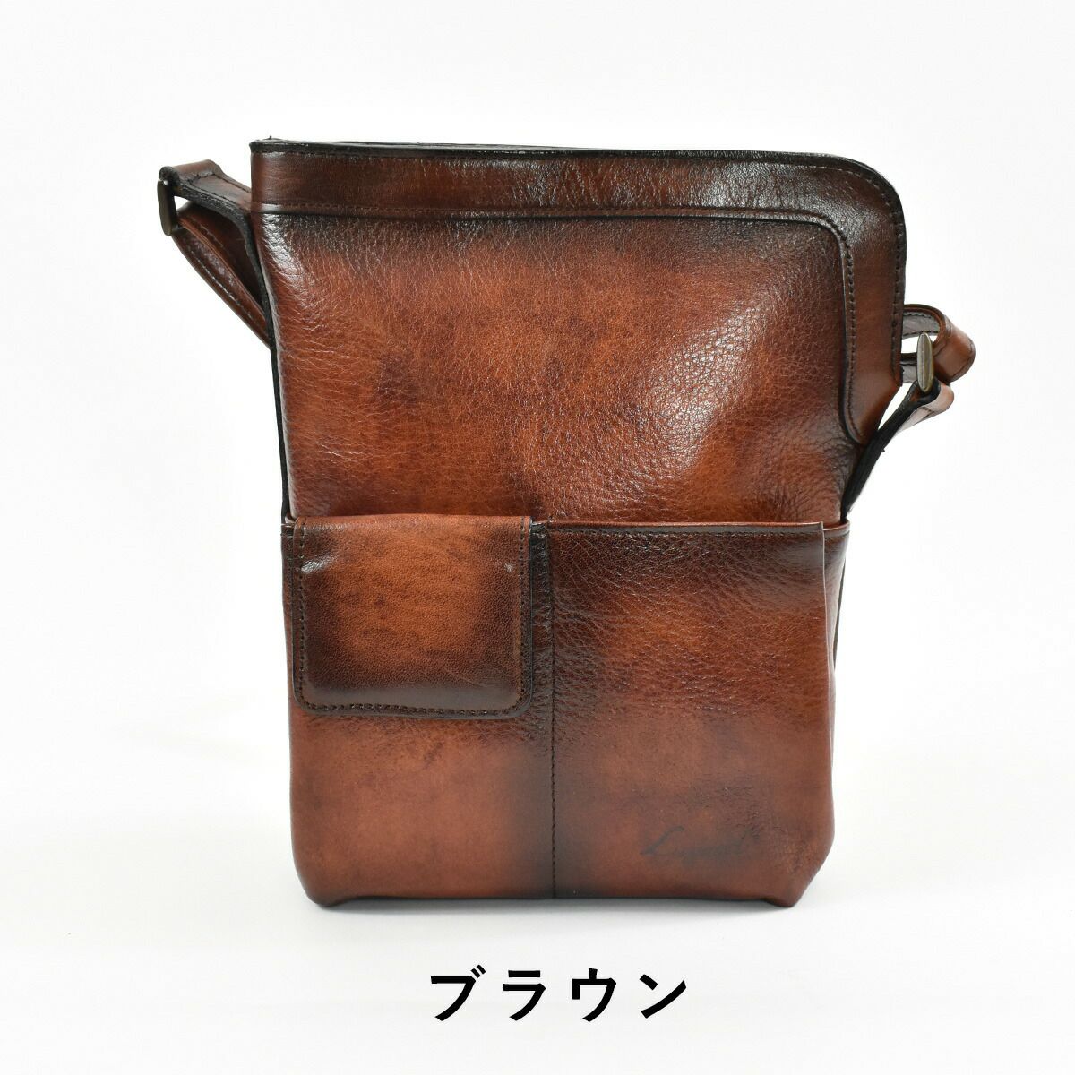 LugardラガードG3本革ショルダーバッグタテ型