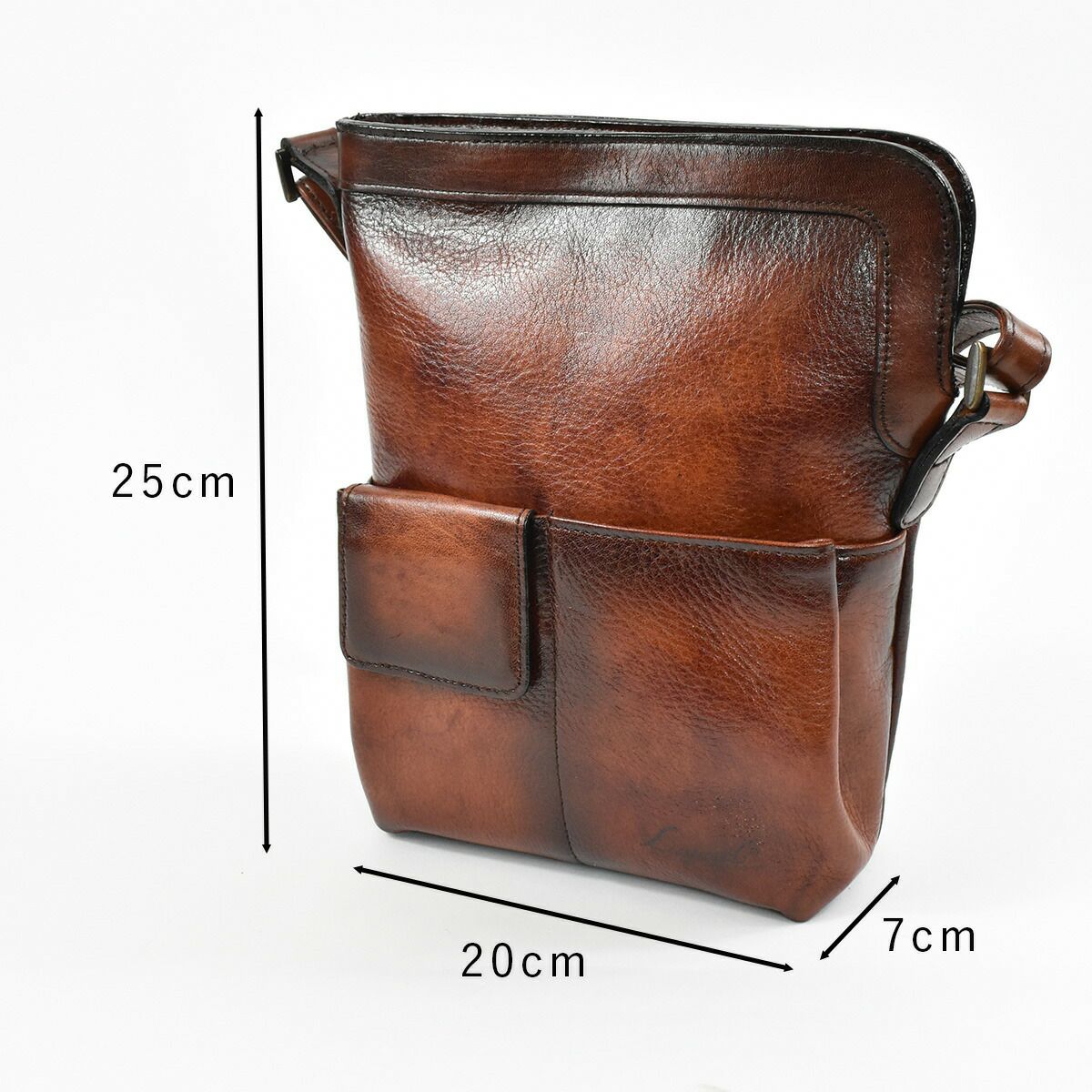 LugardラガードG3本革ショルダーバッグタテ型