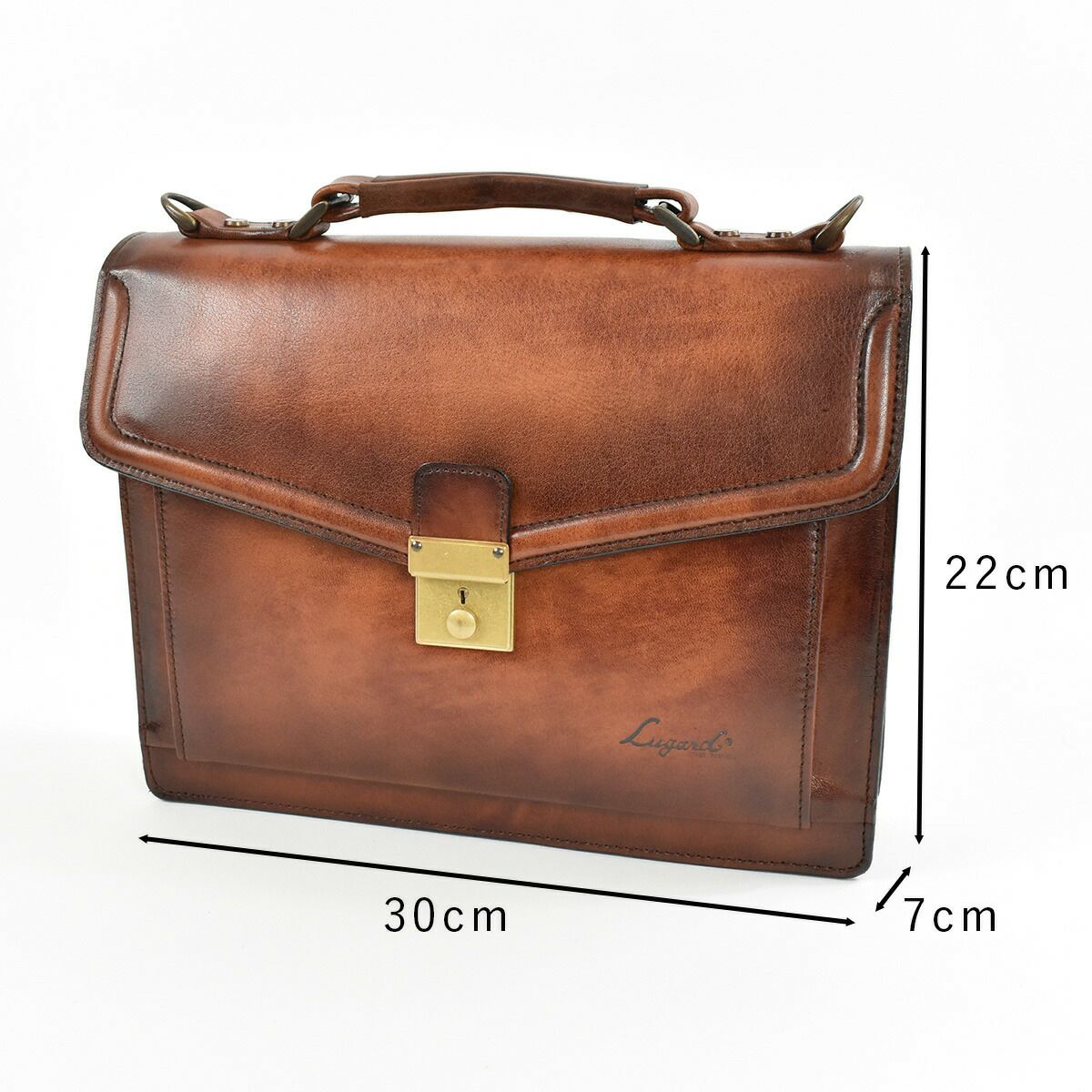 LugardG3シリーズ牛革ショルダーバッグ手付きセカンドバッグ
