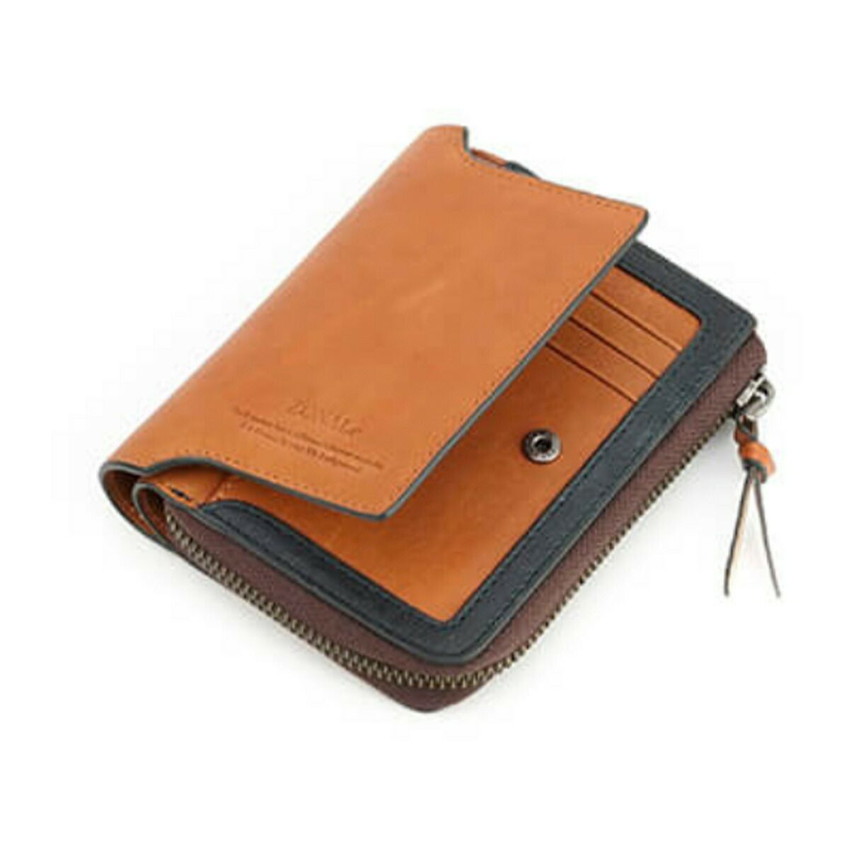 ZONALe(ゾナール)ORLO(オルロ)ラウンド式二つ折り財布中ベラ付き