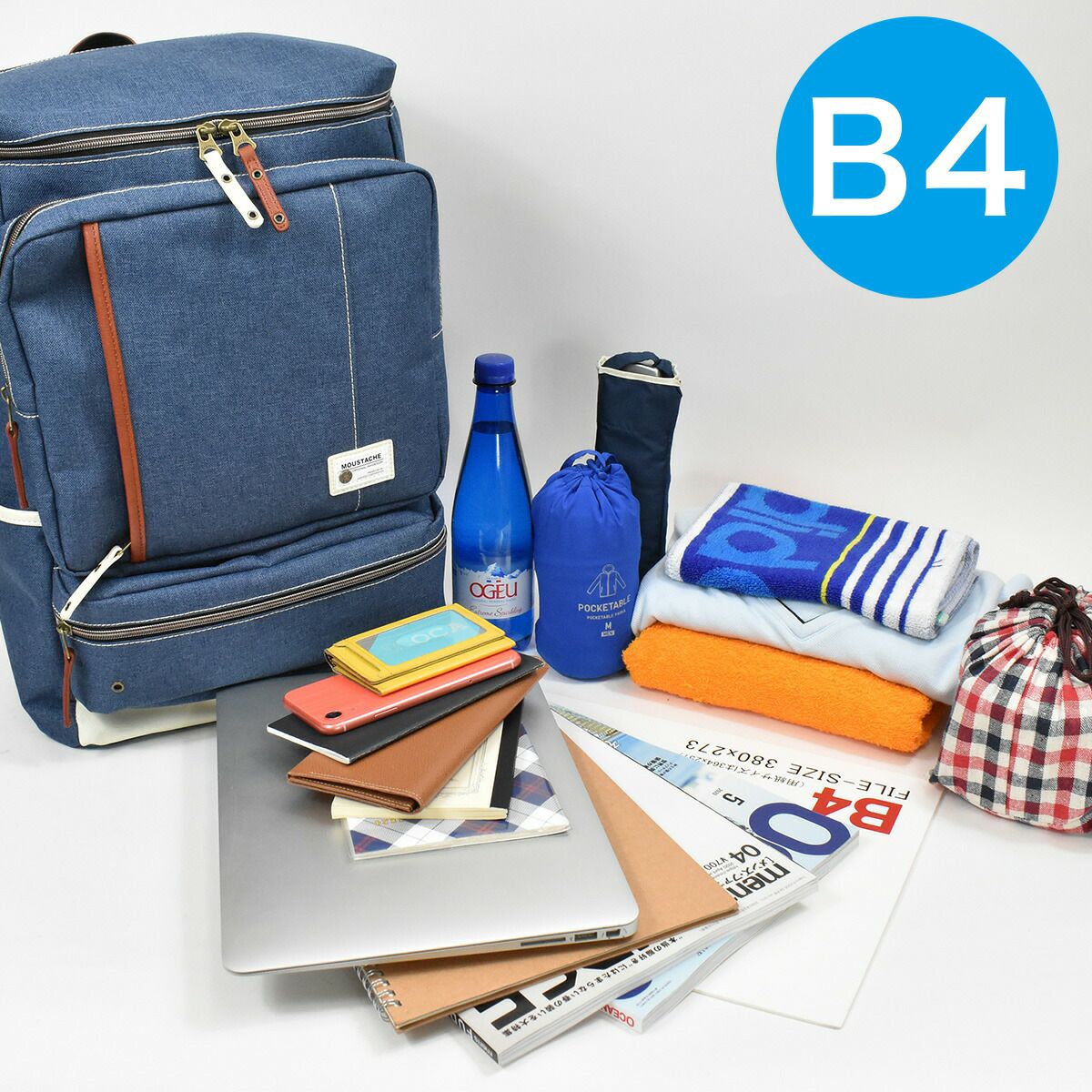 HARVEST(ハーヴェスト)MOUSTACHE(ムスタッシュ)ボックス型リュックサック33L