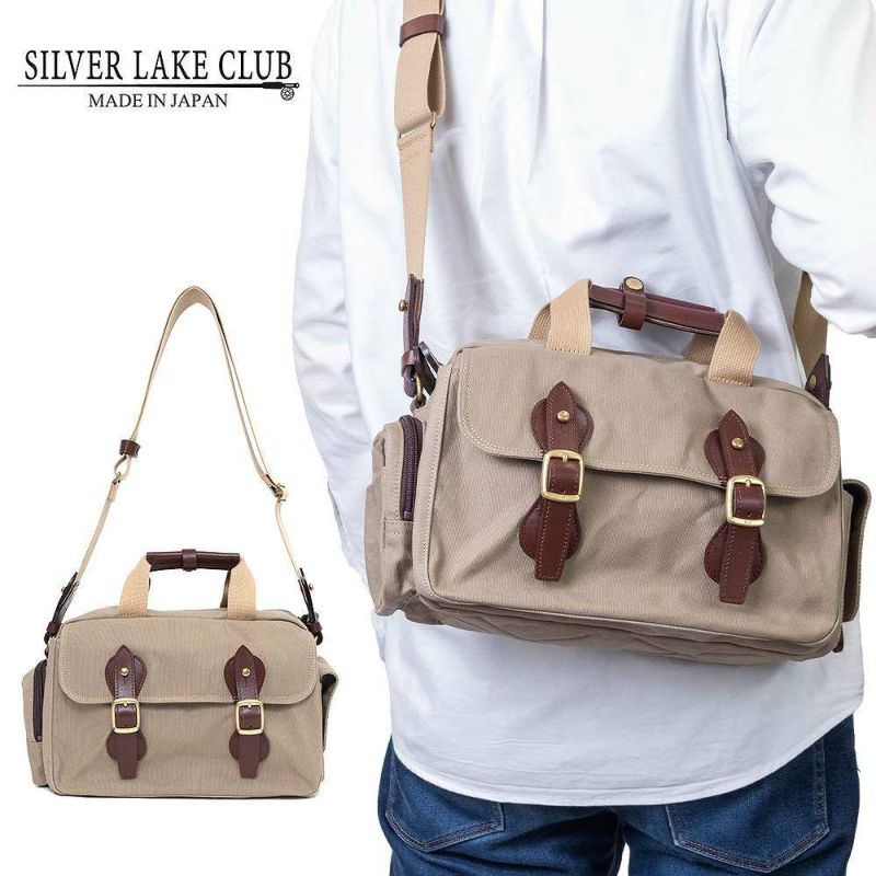 シルバーレイククラブこだわりの帆布シリーズ2wayボストン型ショルダーバッグB5サイズ対応