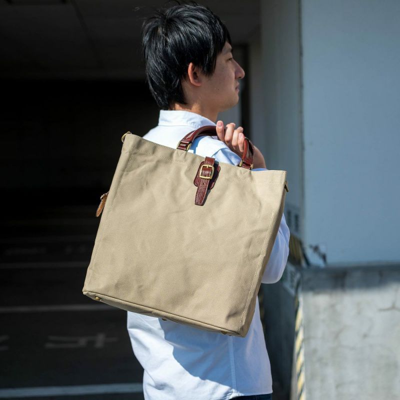 シルバーレイククラブこだわりの帆布シリーズ2wayトートバッグタテ型Mサイズ