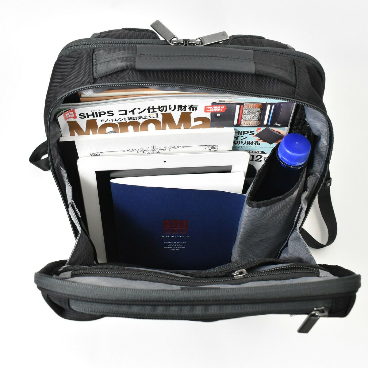 【ポイント10倍】ace.GENE(エースジーンレーベル)ガジェタブルCBビジネスリュックA4サイズメンズ自転車防水撥水通勤パソコン収納２気室おしゃれかっこいいブラック黒ネイビー|リュックリュックサックバックパックバッグバックビジネスかばんacegene