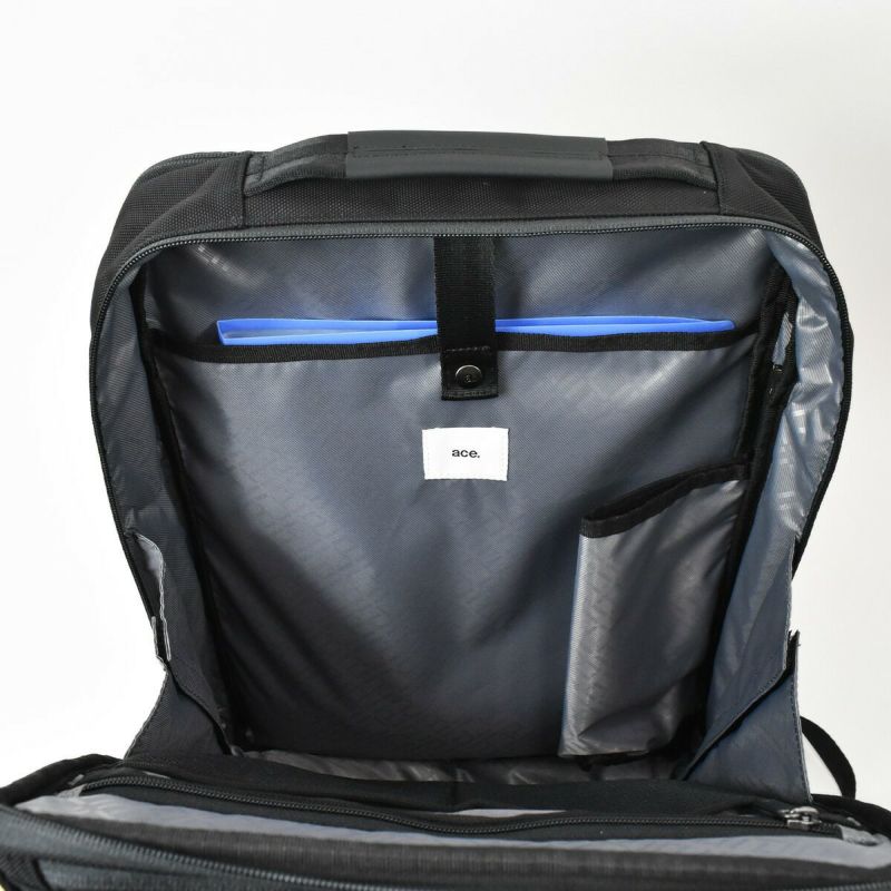 ace.GENEエースジーンレーベルガジェタブルCBビジネスリュックB4サイズメンズ自転車防水撥水通勤エースパソコン収納２気室おしゃれかっこいいブラッククロ黒ネイビーコン紺