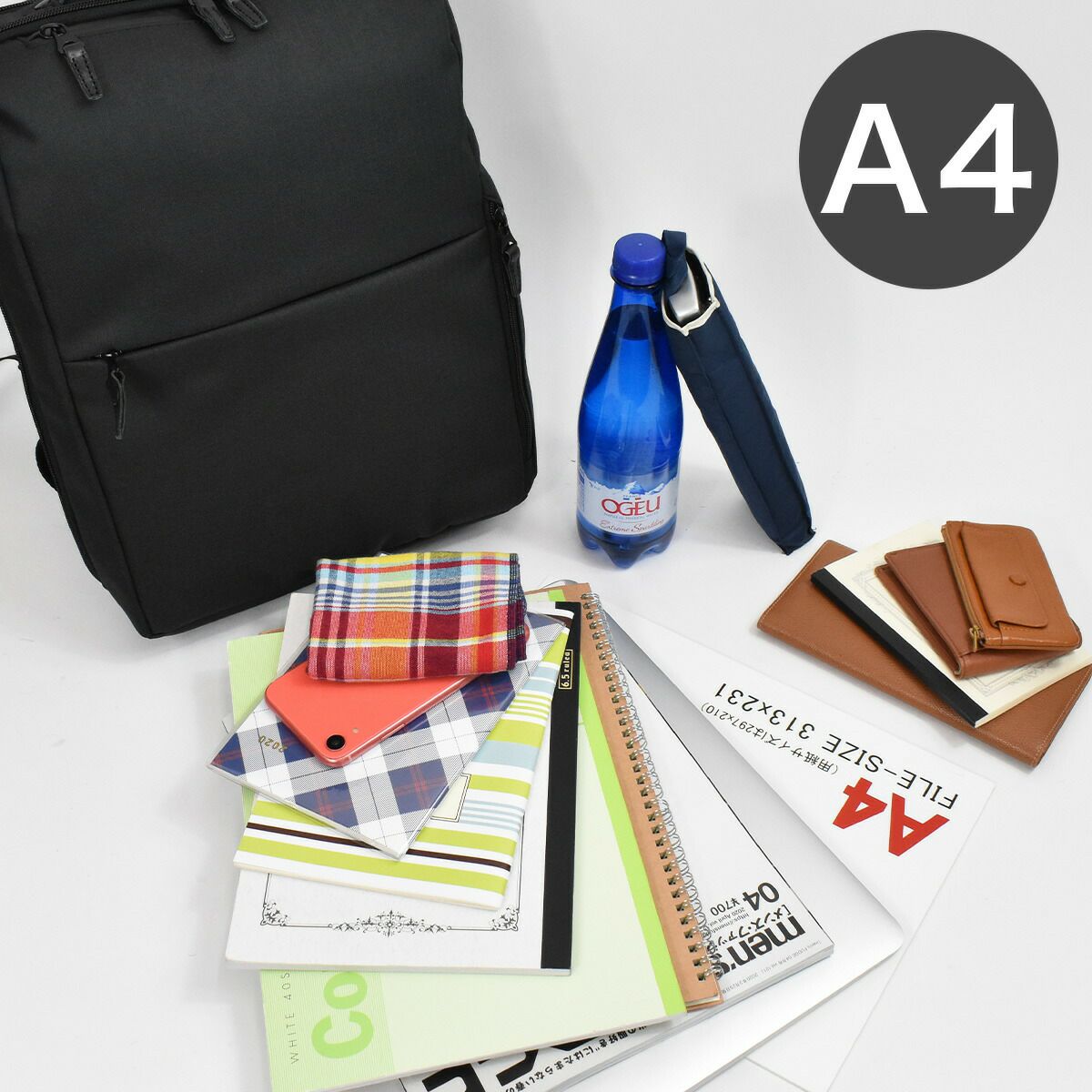 HARVEST(ハーヴェスト)moustasheontime(ムスタッシュ)ビジネスリュック通勤リュックブリーフケースリュック型ビジネス黒コングレー