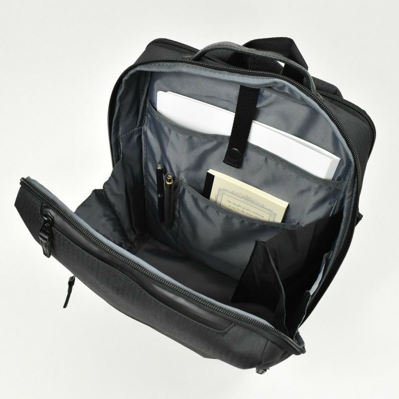 HARVEST(ハーヴェスト)moustasheontime(ムスタッシュ)ビジネスリュック通勤リュックブリーフケースリュック型ビジネス黒コングレー