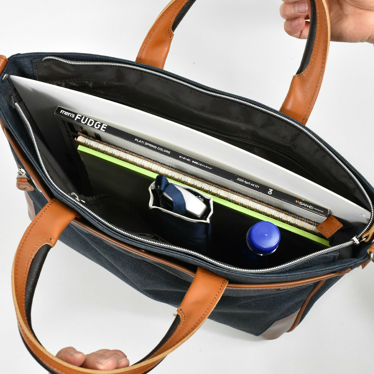 HARVEST(ハーヴェスト)MOUSTACHE(ムスタッシュ)2wayビジネスバッグA4サイズ通勤かばんブリーフケースエキスパンド機能黒コングレー