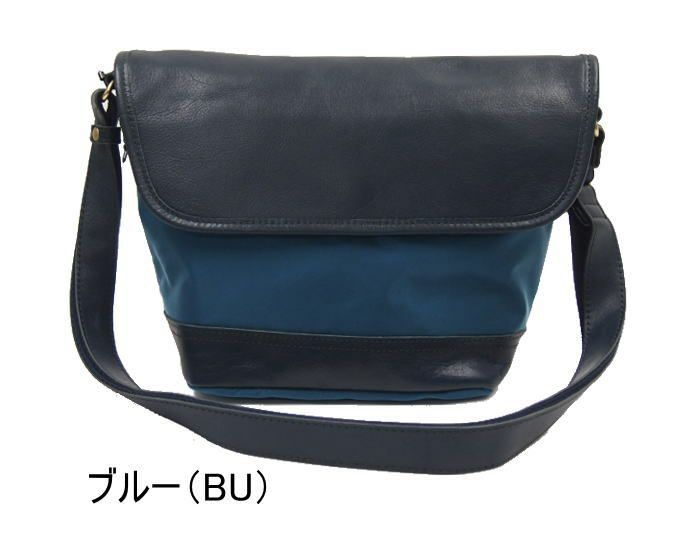 【ポイント10倍】DOUBLESダブルスHARVESTハーヴェストハーベスト本革&ナイロンかぶせ型ショルダーメンズショルダーバッグ斜め掛けショルダークロコンレッド牛革ショルダーMOUSTACHEムスタッシュショルダーバックJOK7075