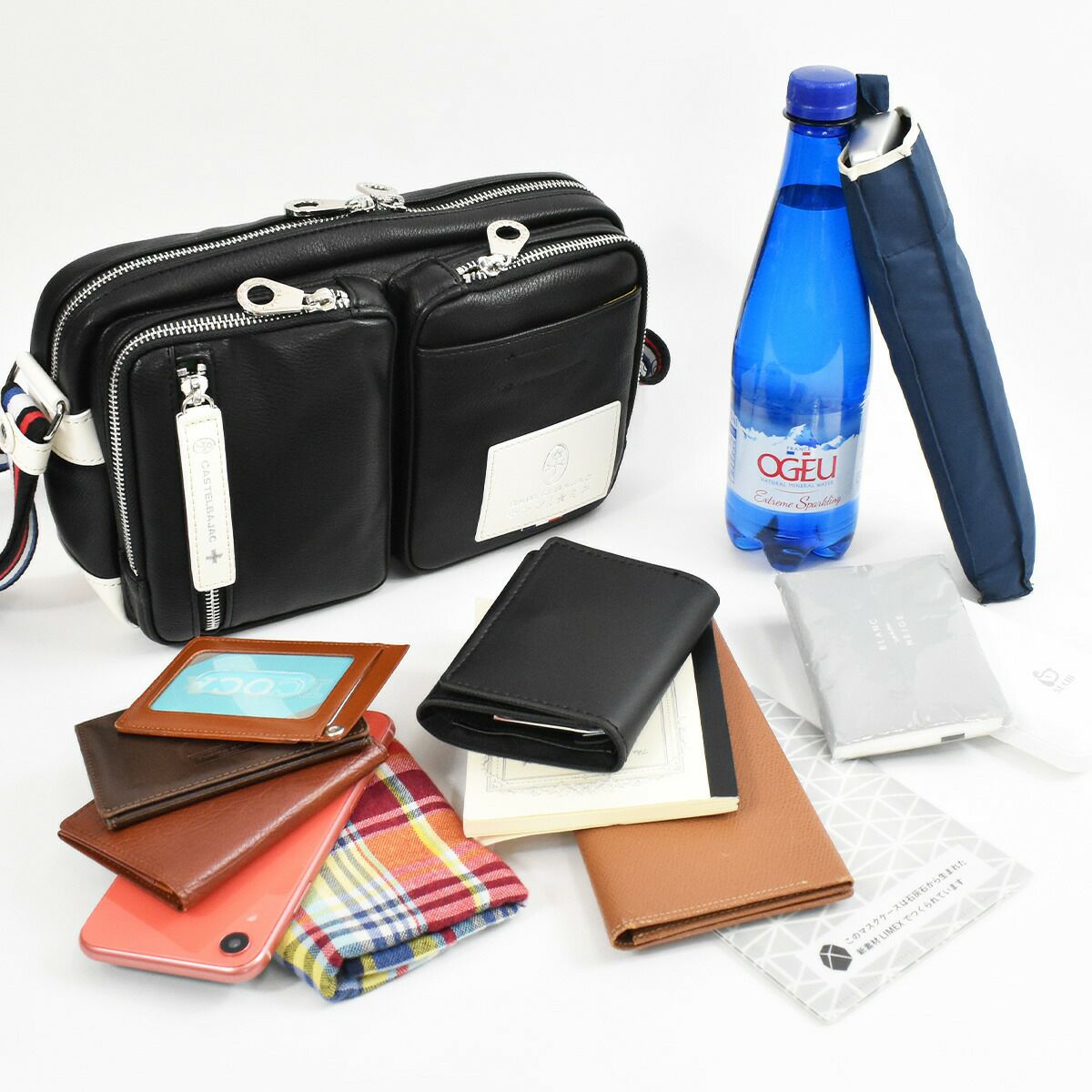 カステルバジャックローレンミニショルダーバッグCASTELBAJACバッグ撥水・防汚ユニセックス男女兼用ショルダー斜めがけショルダー