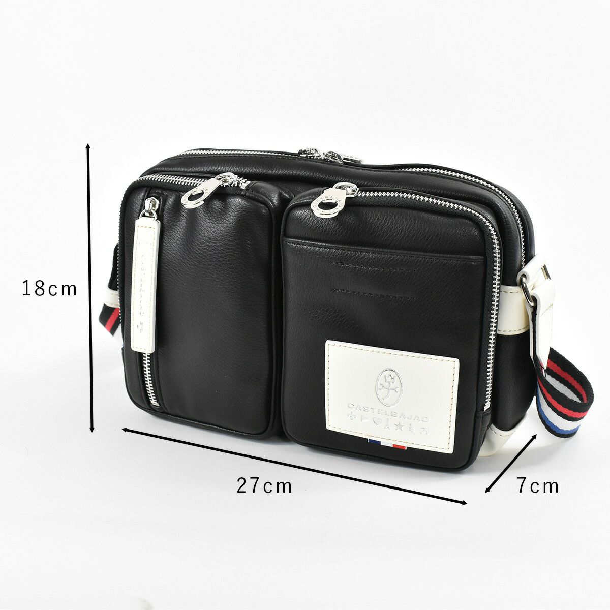 【ポイント最大27倍★9/1限定】カステルバジャックショルダーバッグバッグCASTELBAJACローレンメンズレディースショルダーバックボディバッグ合皮斜めがけ斜め掛けブランド軽量かっこいいおしゃれ人気小さめプレゼントおすすめ037101