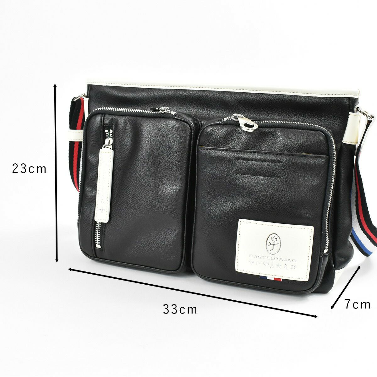 カステルバジャックローレンショルダーバッグA4ジャストサイズCASTELBAJACバッグ撥水・防汚ユニセックス男女兼用ショルダー斜めがけショルダー