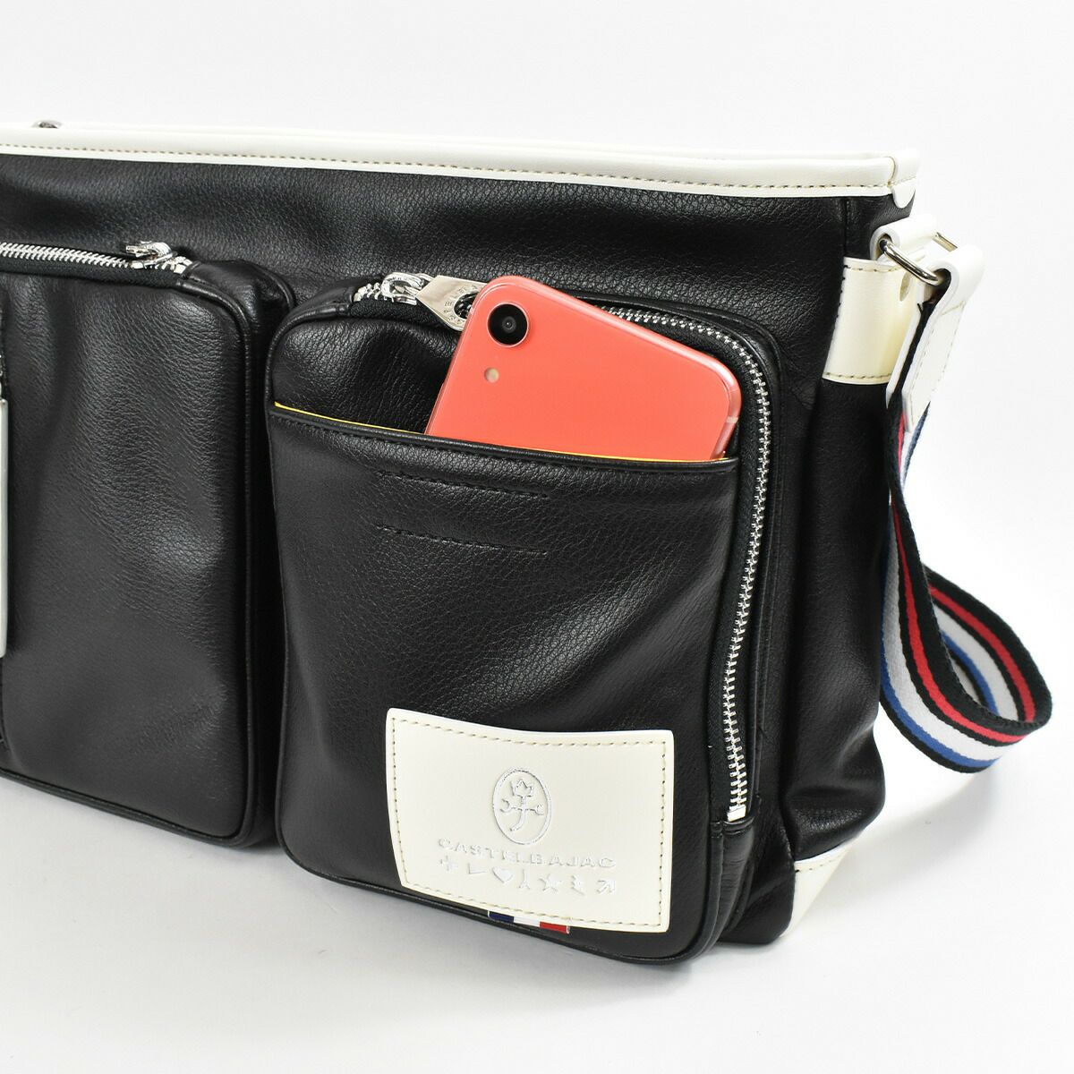 カステルバジャックローレンショルダーバッグA4ジャストサイズCASTELBAJACバッグ撥水・防汚ユニセックス男女兼用ショルダー斜めがけショルダー