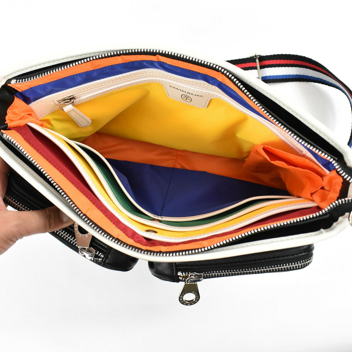 カステルバジャックローレンショルダーバッグA4ジャストサイズCASTELBAJACバッグ撥水・防汚ユニセックス男女兼用ショルダー斜めがけショルダー