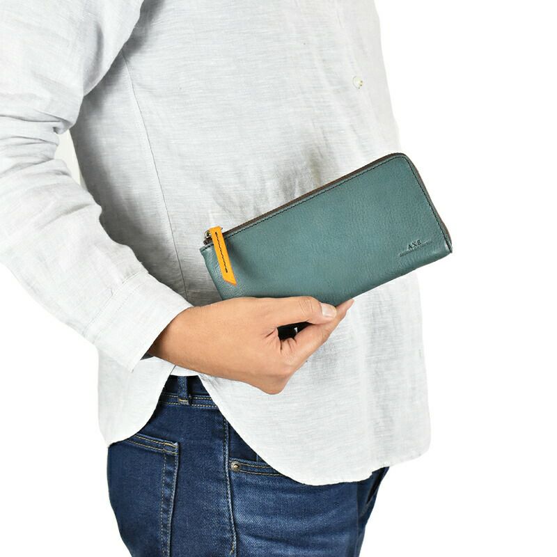 【最大500円OFFクーポン&P10倍!】AXEアックスL字ファスナー長財布|メンズ本革革レザー財布長財布札入れサイフ薄いウォレットロングウォレットメンズ財布クリスマスクリスマスプレゼントギフトプレゼント彼氏薄型おしゃれ