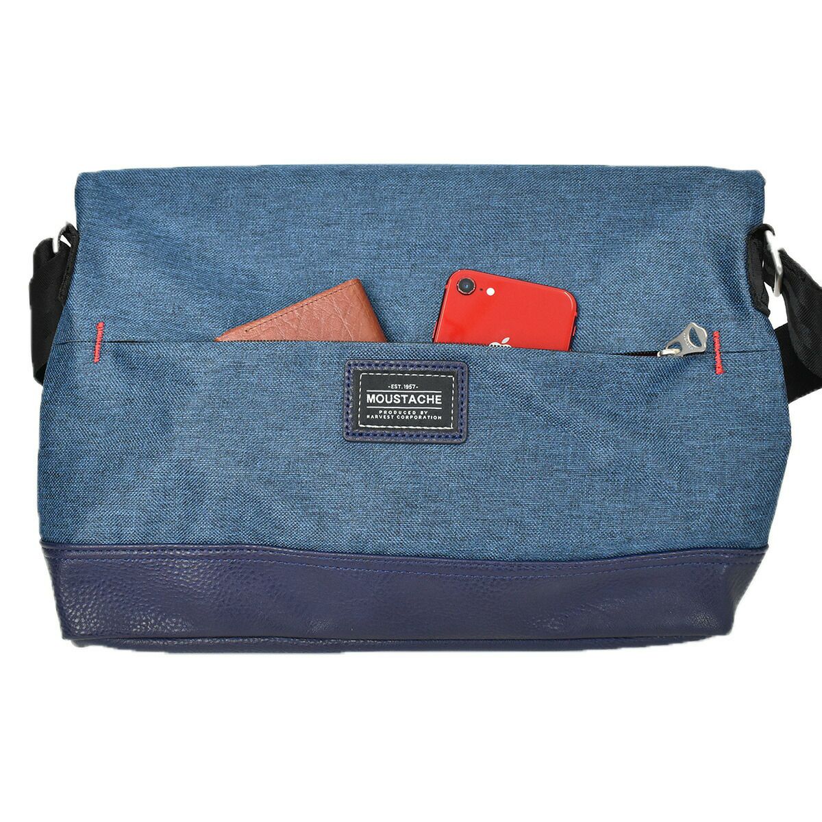 【全品ポイント10倍】MOUSTACHEムスタッシュショルダーバッグVUV4601|メンズレディース斜め掛けショルダーショルダーショルダーバックHARVESTハーヴェストハーベストおしゃれ人気通学軽量