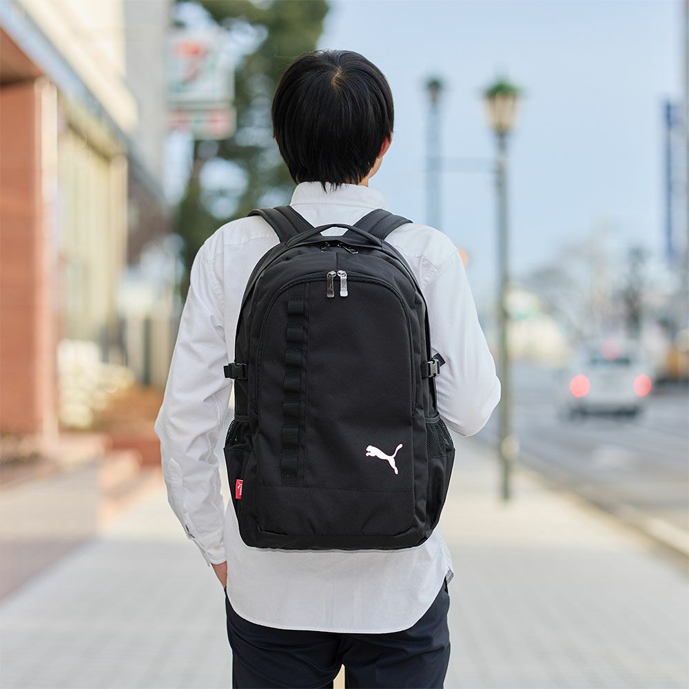 PUMAプーマリュック30L通学大容量リュックサックバックパック高校生中学生B4A4男子メンズスクールリュック通学カバンスポーツリュックスポーツシンプルブラック黒J20281