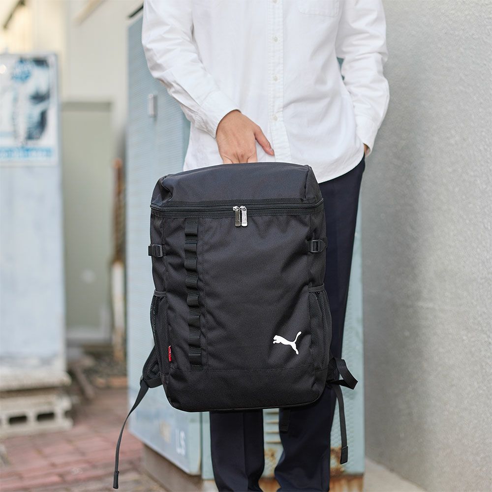 PUMAプーマリュック30L通学大容量ボックス型リュックサックバックパック高校生中学生B4A4男子メンズスクールリュック通学カバンスポーツリュックスポーツシンプルブラック黒J20282