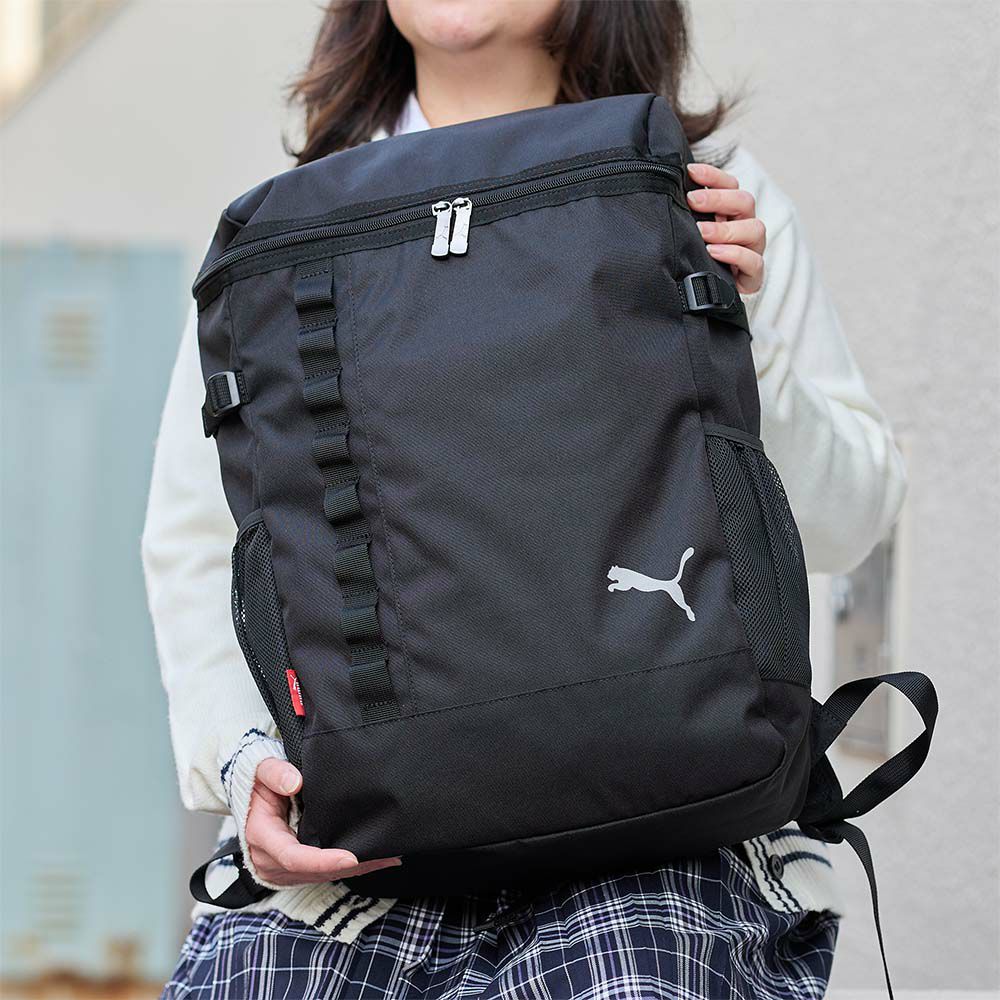 PUMAプーマリュック30L通学大容量ボックス型リュックサックバックパック高校生中学生B4A4男子メンズスクールリュック通学カバンスポーツリュックスポーツシンプルブラック黒J20282