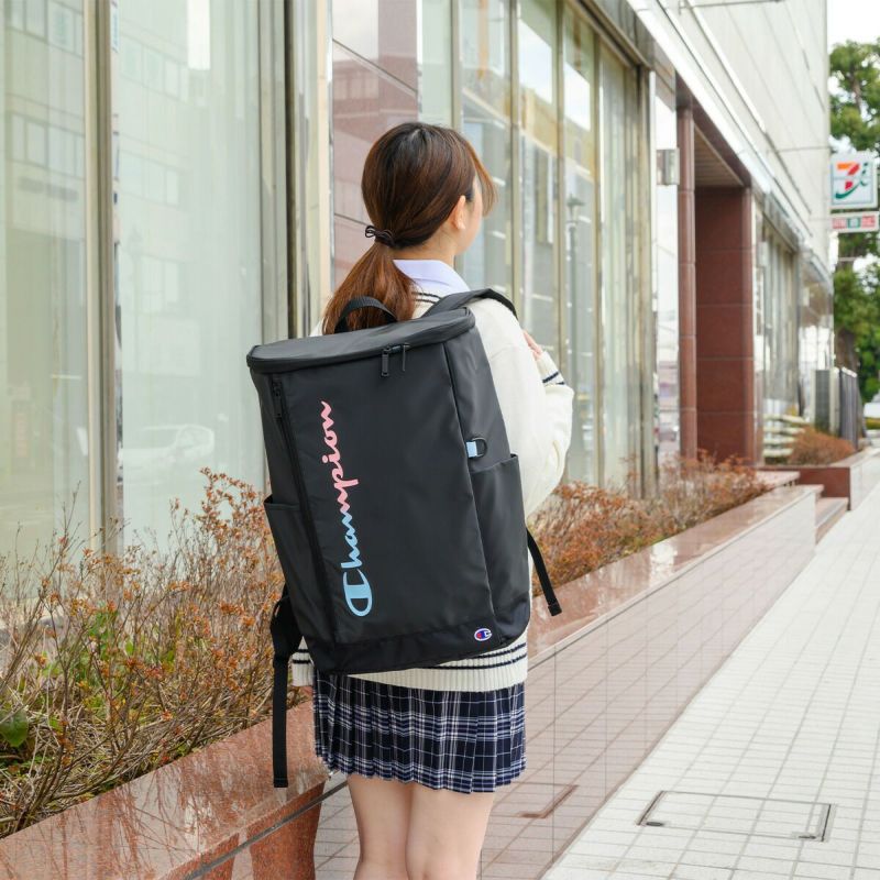 【2025新作】チャンピオンリュック通学33LB4Championリュックサック男子女子メンズレディース中学生高校生女子高生大容量ボックス型バックパックボックスリュック通学リュックブランド63972