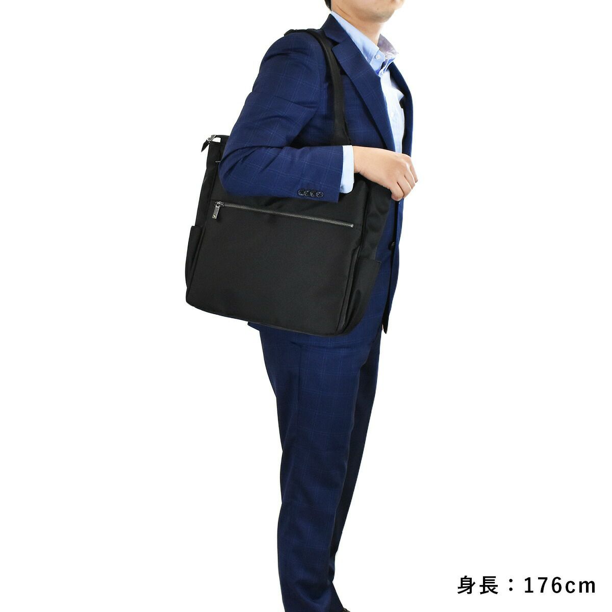 【500円OFFクーポン&最大41倍】ace.GENEエースジーンスリブライトトートバッグA462521タテ型|メンズレディースビジネストートトートバックトートビジネスバッグビジネスファスナー付きエース小さめ人気ブランドおすすめacegene