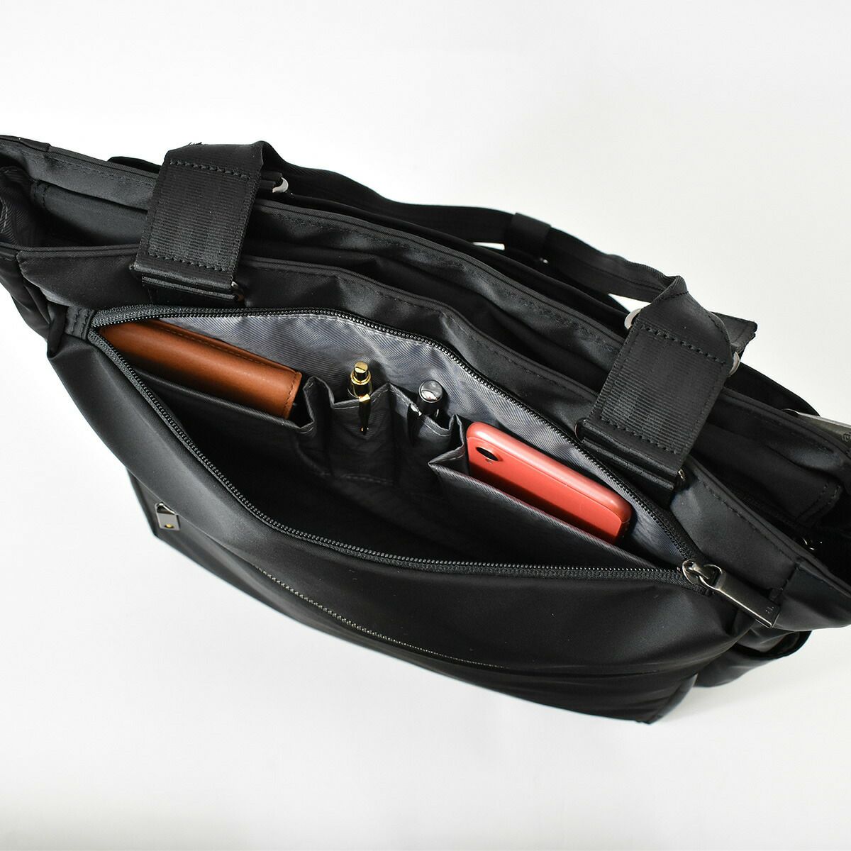 【500円OFFクーポン&最大41倍】ace.GENEエースジーンスリブライトトートバッグA462521タテ型|メンズレディースビジネストートトートバックトートビジネスバッグビジネスファスナー付きエース小さめ人気ブランドおすすめacegene