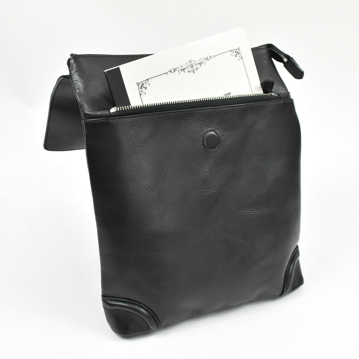 【ポイント最大32倍★4/1限定】ファイブウッズFIVEWOODSショルダーバッグプラトウ39196|PLATEAUメンズショルダーバックメッセンジャーバッグ斜めがけレザー本革日本製通勤通学薄い軽量大人FIVEWOODSプレゼント彼氏男性ブランド