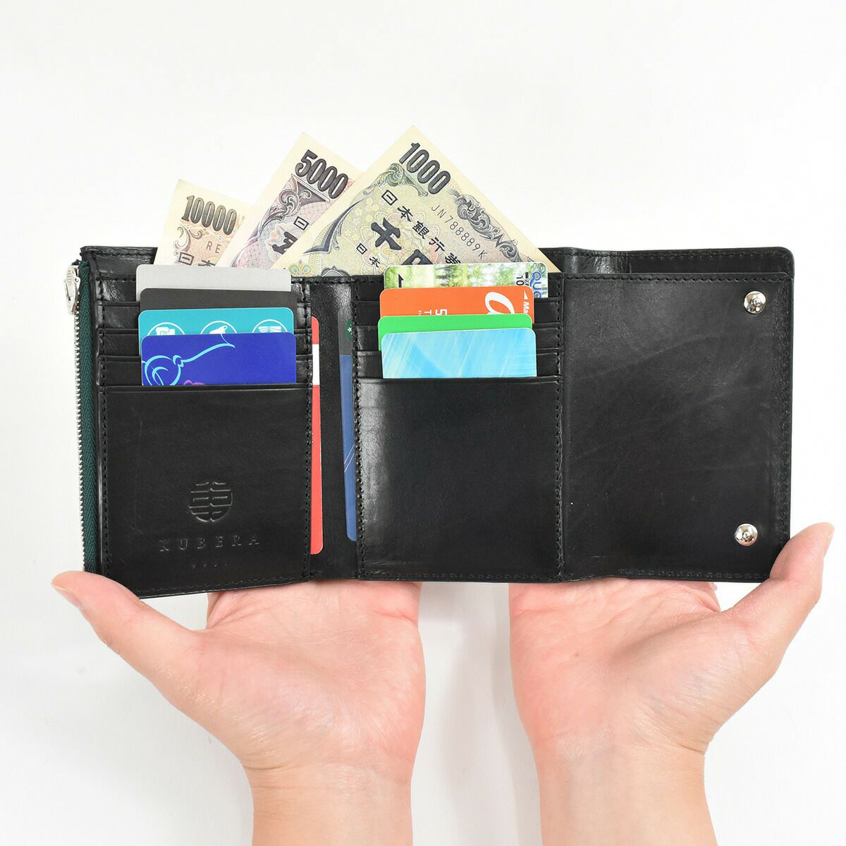 【ポイント最大33倍★6/18限定】KUBERA9981クベラ9981KUBERAクベラ三つ折り財布三つ折り財布ミニ財布3つ折りコードバン本革馬革革メンズレディースEXOTIC小銭入れ付きコンパクトブランド彼氏メンズ財布日本製おしゃれギフトプレゼント51305