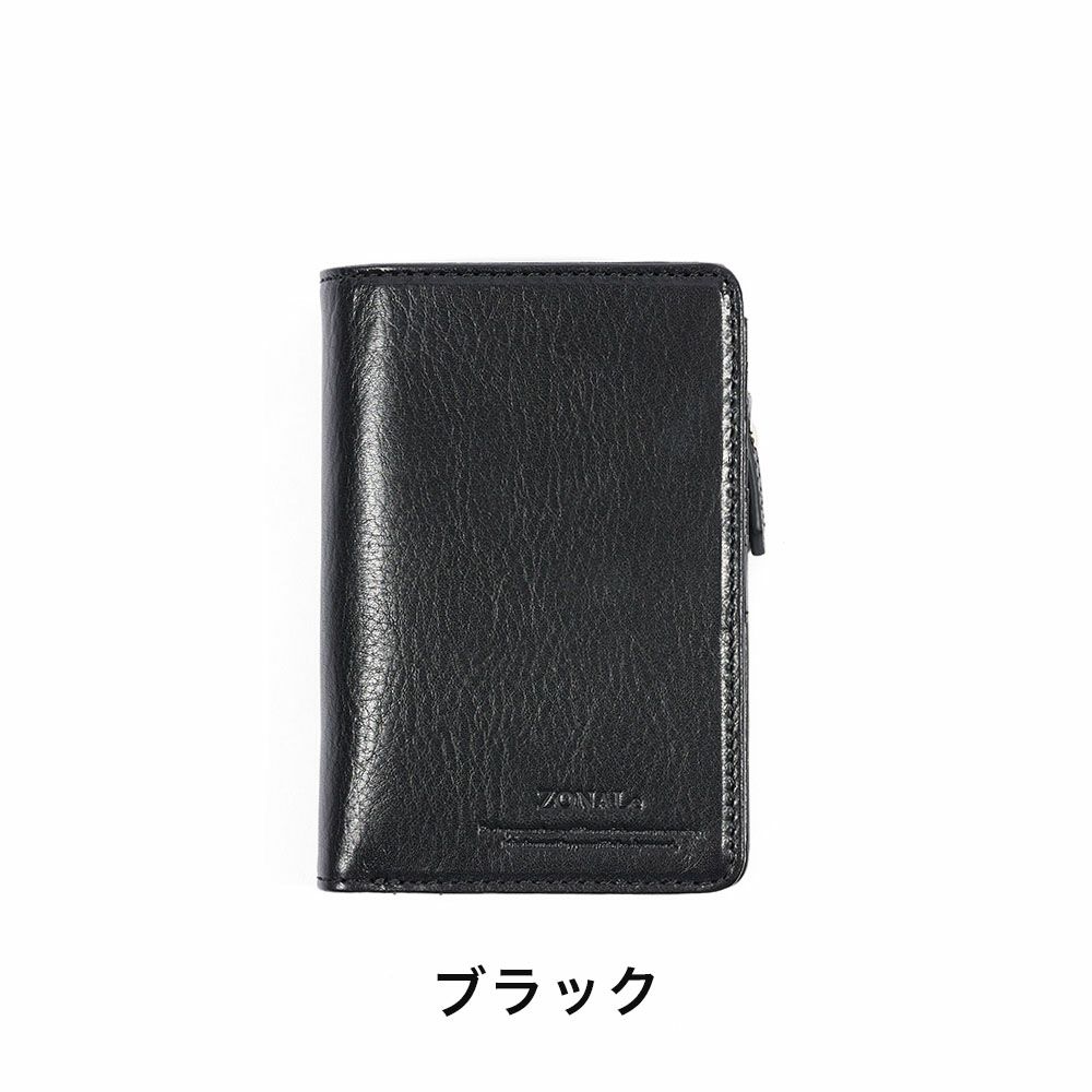 ゾナールZONALe二つ折り財布二つ折り財布2つ折り本革革レザーメンズレディースレンジナRENZINA折りたたみ小銭入れ付きラウンドファスナーブランドおしゃれ縦型タテ型人気大容量ギフトプレゼント31085
