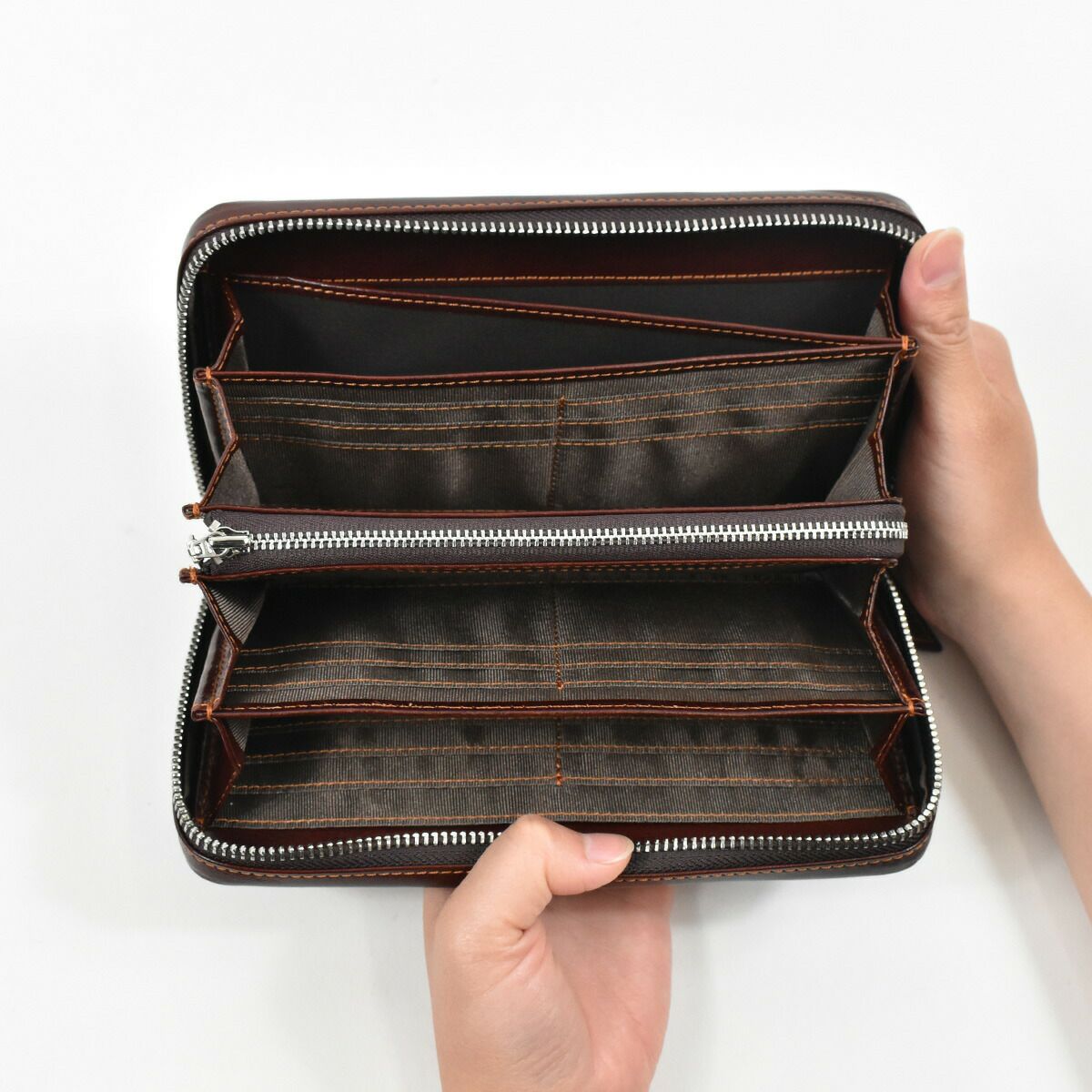 【ポイント最大34倍★6/25限定】ゾナールZONALe長財布財布本革革レザーメンズレディースレンジナRENZINAL字ファスナーラウンドファスナーファスナー付きスマホケース小銭入れ付きブランド蛇腹じゃばら人気大容量大きめギフトプレゼント31087